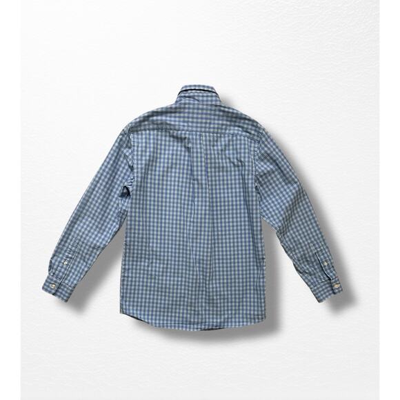 Vineyard Vines Boys’ Blue Gingham Whale Shirt, Size 16 - Picture 5 of 6